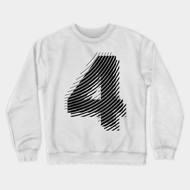 blurred 4 in black Crewneck Sweatshirt by MplusC